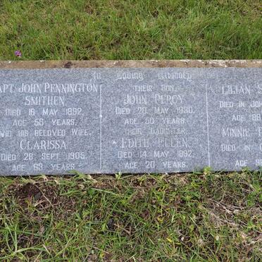 SMITHEN John Pennington -1892 &amp; Clarissa -1905 :: SMITHEN John Percy -1930 :: SMITHEN Edith Ellen -1892 :: SINCLAIR Lillian