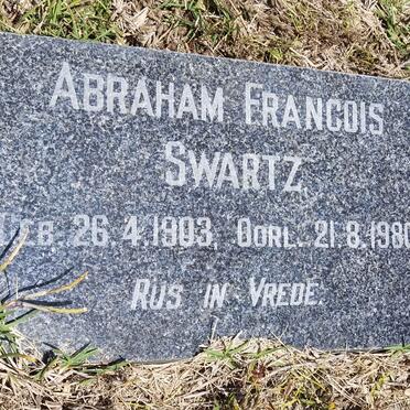 SWARTZ Abraham Francois 1903-1980