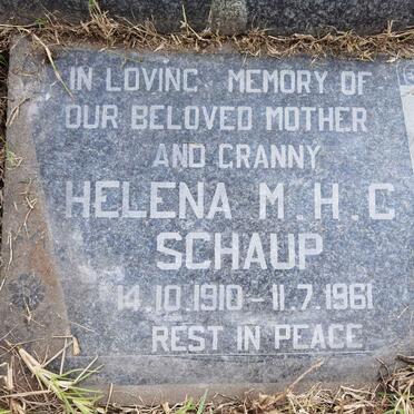 SCHAUP Helena M.H.C. 1910-1961