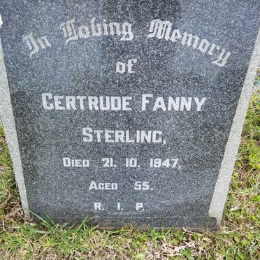 STERLING Gertrude Fanny -1947
