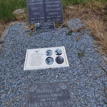 SWARTZ Abraham Stephanus 1895-1965 & Violet May 1899-1972 :: SWARTZ Harold Mervyn 1931-1973 :: PAUL Stella June 1939-2019 _1