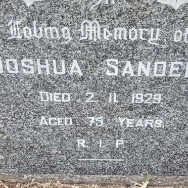 SANDERS Joshua -1929