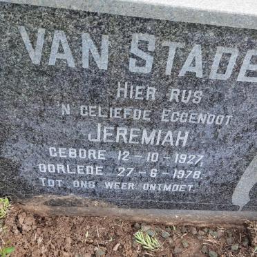 STADEN Jeremiah, van 1927-1978