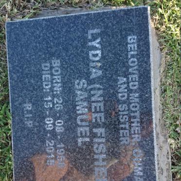 SAMUEL Lydia nee FISHER 1958-2015