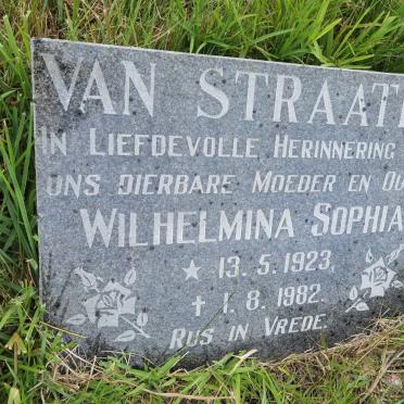 STRAATEN Wilhelmina Sophia, van 1923-1982