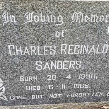 SANDERS Charles Reginald 1890-1968