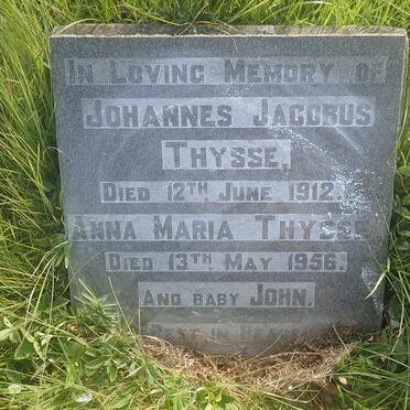 THYSSE Johannes Jacobus -1912 &amp; Anna Maria -1956 :: THYSSE John