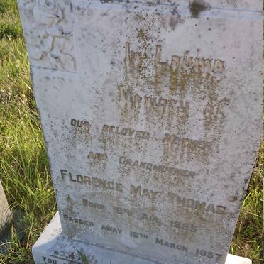 THOMAS Florence May 1885-1957