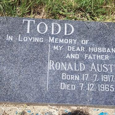 TODD Ronald Austen 1917-1965