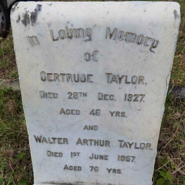 TAYLOR Walter Arthur -1957 &amp; Gertrude -1927