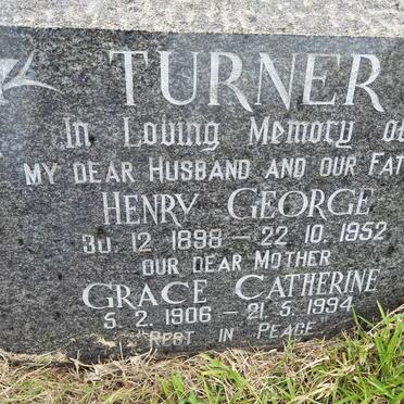 TURNER Henry George 1898-1952 &amp; Grace Catherine 1906-1994