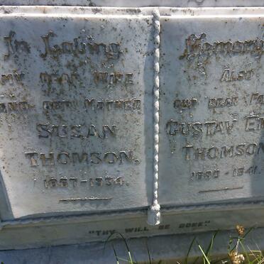 THOMSON Gustav Emil 1860-1941 &amp; Susan 1867-1934