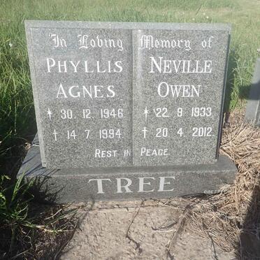 TREE Neville Owen 1933-2012 &amp; Phyllis Agnes 1946-1994