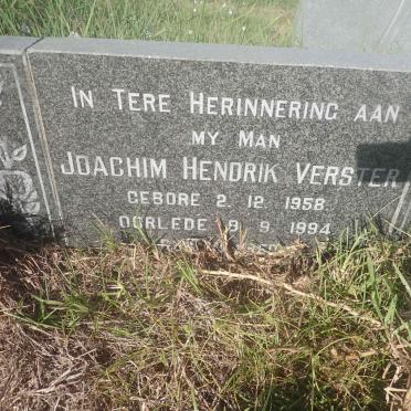VERSTER Joachim Hendrik 1958-1994