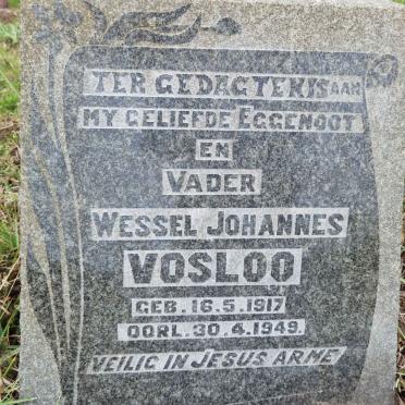 VOSLOO Wessel Johannes 1917-1949