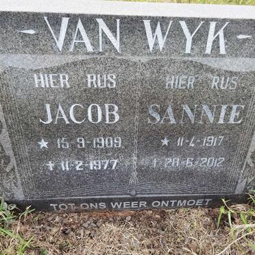 WYK Jacob, van 1909-1977 &amp; Sannie 1917-2012