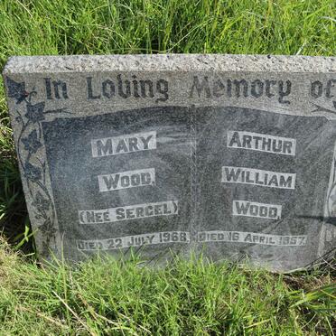WOOD Arthur William -1957 &amp; Mary SERGEL -1968