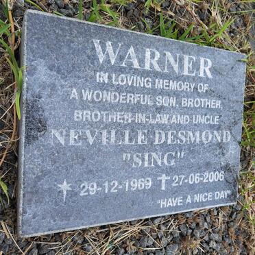 WARNER Neville Desmond 1969-2006
