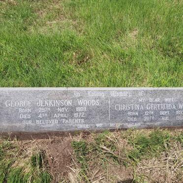 WOODS George Jenkinson 1889-1972 & Christina Gertruida 1892-1969