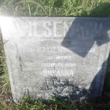 WILSENAGH Susanna 1930-1995
