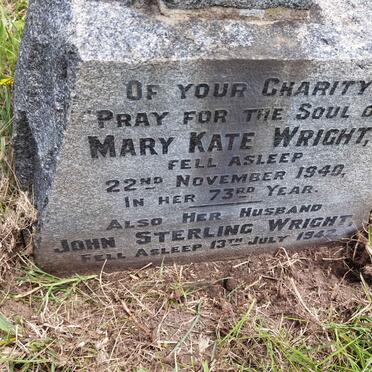 WRIGHT John Sterling -1942 &amp; Mary Kate -1940