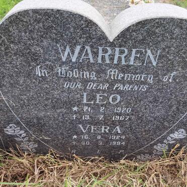 WARREN Leo 1920-1967 &amp; Vera 1924-1994