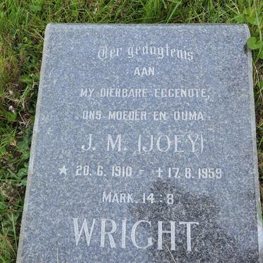 WRIGHT J.M. 1910-1959