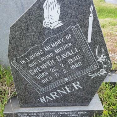 WARNER Gweneth Cavall 1940-1986