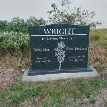 WRIGHT Edwin Edward 1841-1902 & Frances nee LEWIS 1844-1900