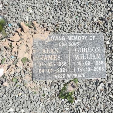 ? Alan James 1956-2021 :: ? Gordon William 1958-2008