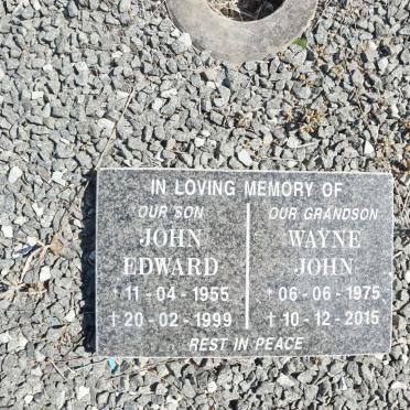 ? John Edward 1955-1999 :: ? Wayne John 1975-2015