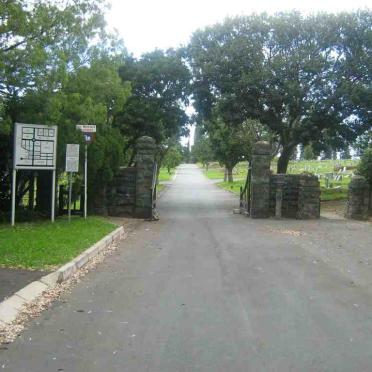 1.  Entrance to the Cambridge Cemetery,  just off Windemere Road