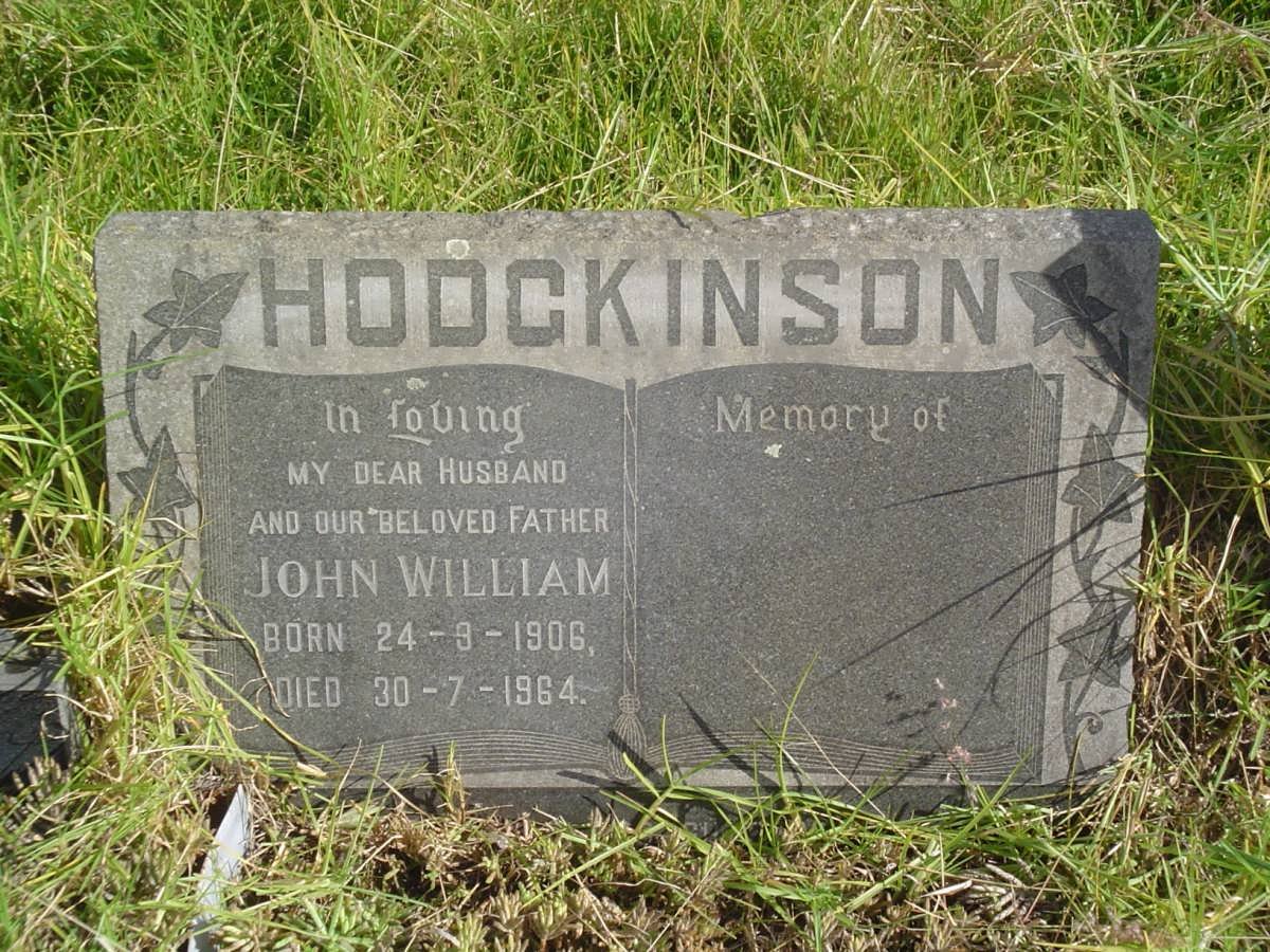 HODGKINSON John William 1906-1964