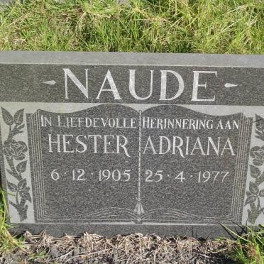 NAUDE Hester Adriana 1905-1977