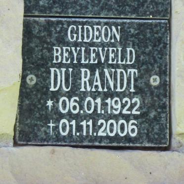 RANDT Gideon Beyleveld, du 1922-2006