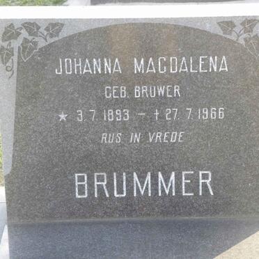 BRUMMER Johanna Magdalena nee BRUWER 1893-1966
