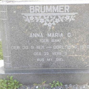 BRUMMER Anna Maria C. BAM 1871-1970