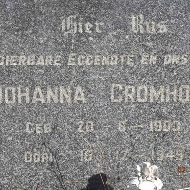 CROMHOUT Johanna 1903-1949