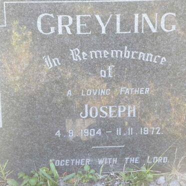 GREYLING Joseph 1904-1972
