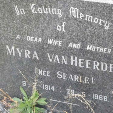 HEERDEN Myra, van nee SEARLE 1914-1966