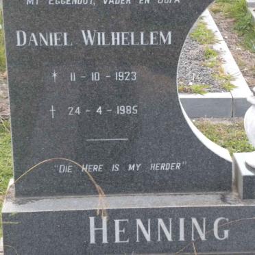 HENNING Daniel Wilhellem 1923-1985