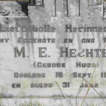 HECHTER M.E. nee HUGO -1937