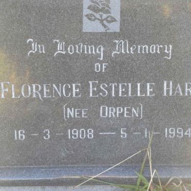 HART Florence Estelle nee ORPEN 1908-1994
