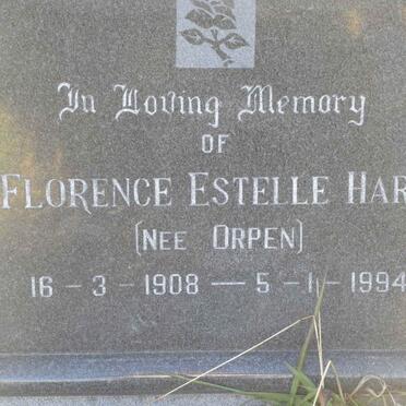 HART Florence Estelle nee ORPEN 1908-1994