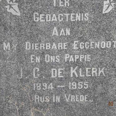 KLERK J.C., de 1894-1955
