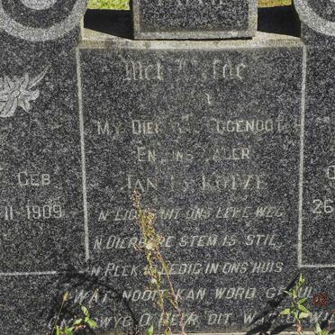 KOTZE Jan 1909-1948