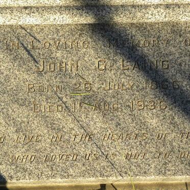 LAING John G. 1866-1936