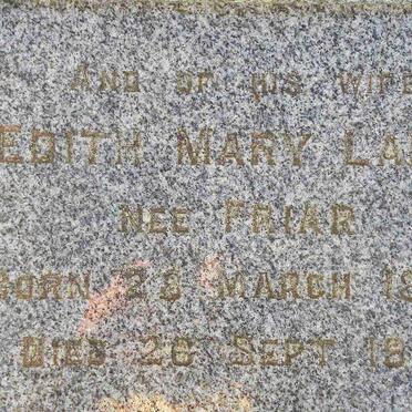 LAING Edith Mary nee FRIAR 1869-1941