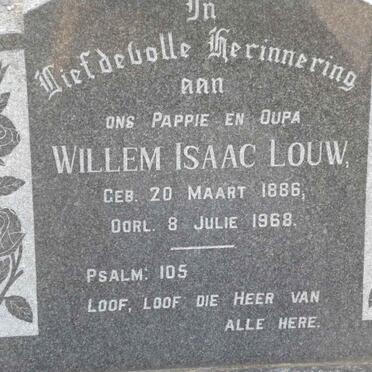 LOUW Willem Isaac 1886-1968