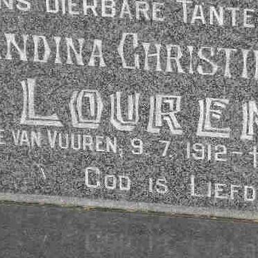 LOURENS George Fredrik 1914-1990 &amp; Barendina Christina JANSE VAN VUUREN 1912-1997